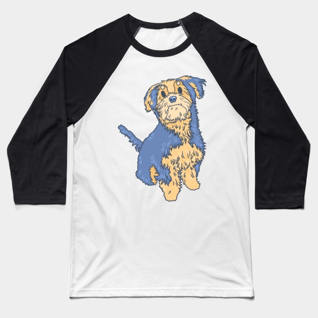 Morkie Baseball T-Shirt by Csieben